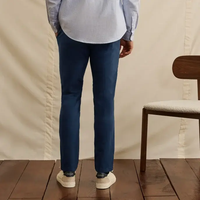 Miniature : Pantalon chino marine clair