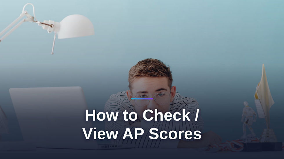 High-school-aged student at a study desk with laptop, lamp, and academic awards, conveying focused test-prep atmosphere.