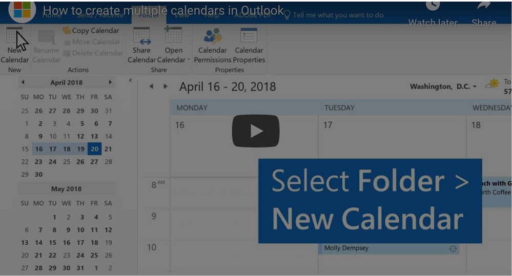 Office 365 Tip Create Multiple Calendars In Outlook Office 365 Tip Create Multiple Calendars In Outlook