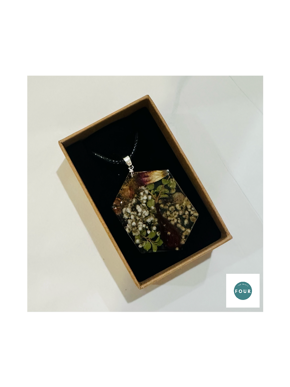 Thumbnail: Resin floral pendants