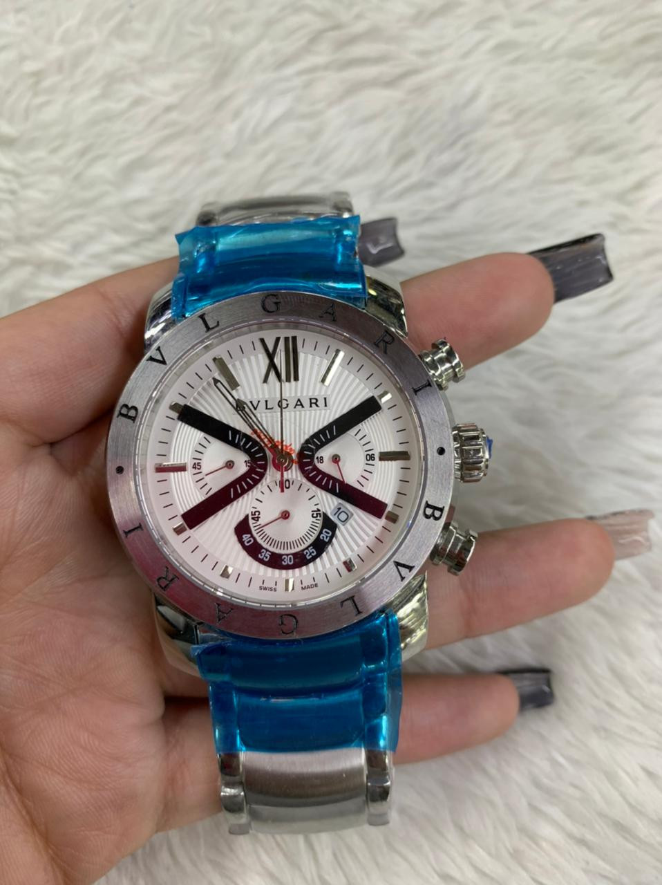 Miniatura: Relogio Aco Luxo Bvlgari Luxo