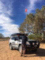 Compact and easy to assemble bushranger 4x4 sand flag
