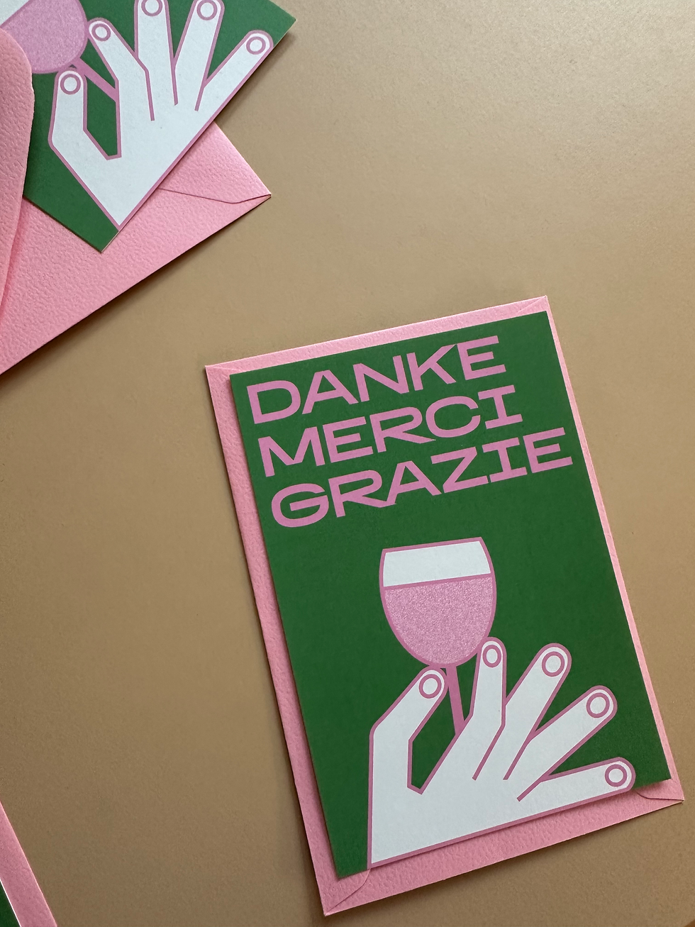 Miniaturbild: «DANKE» & «AUF DICH» Postkarte