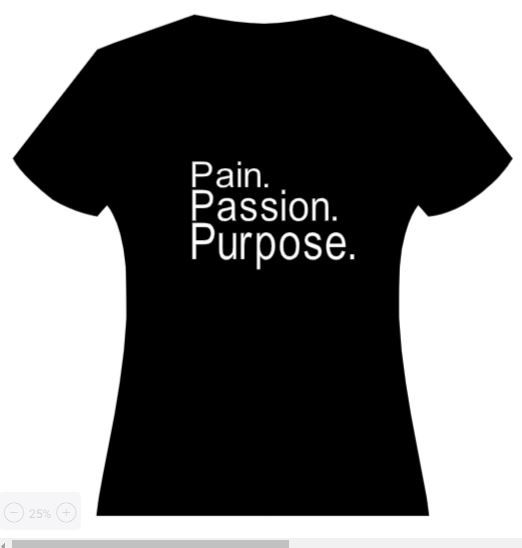 Thumbnail: Pain. Passion. Purpose. Unisex T-Shirt