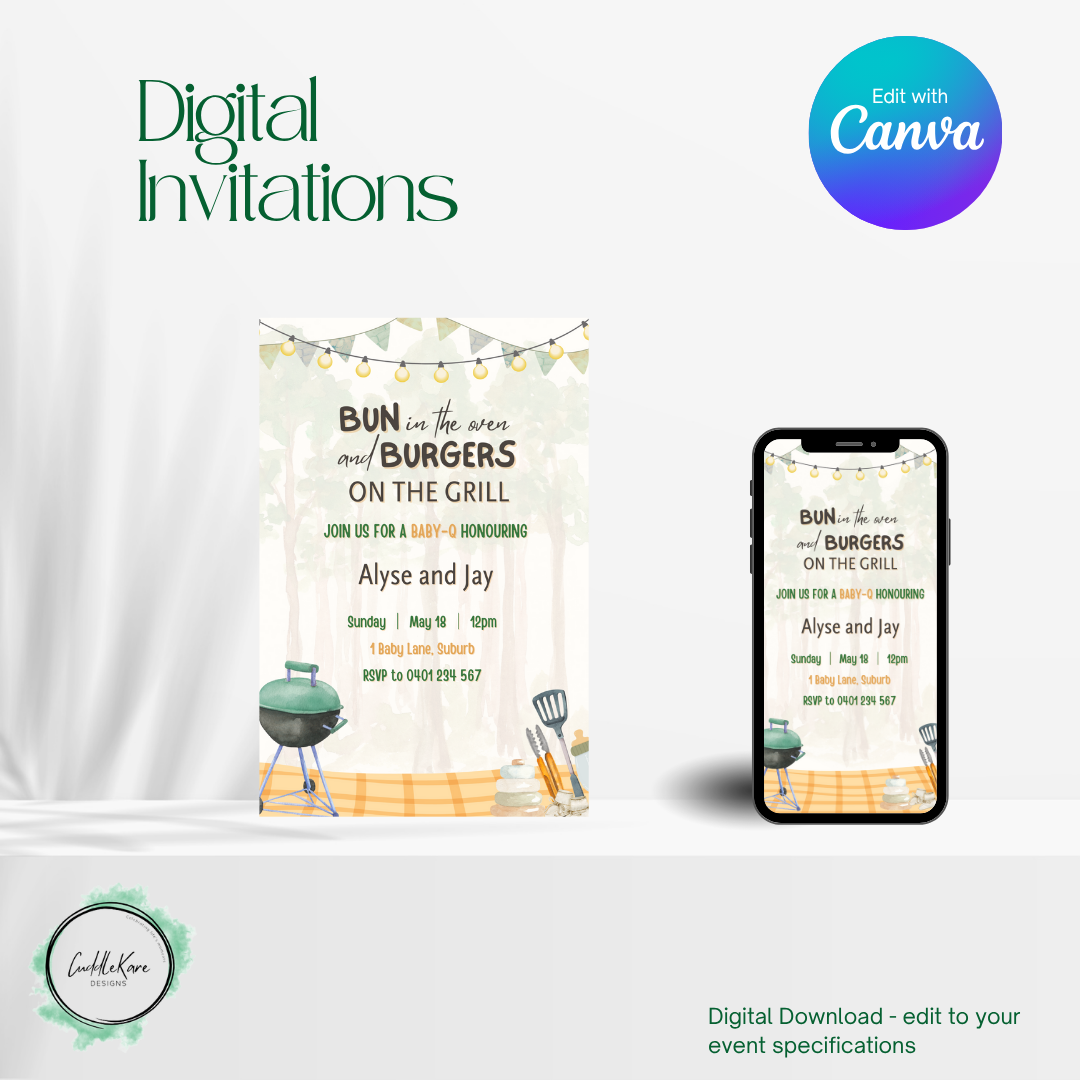 Bun in the Oven, Burgers on the Grill Baby-Q