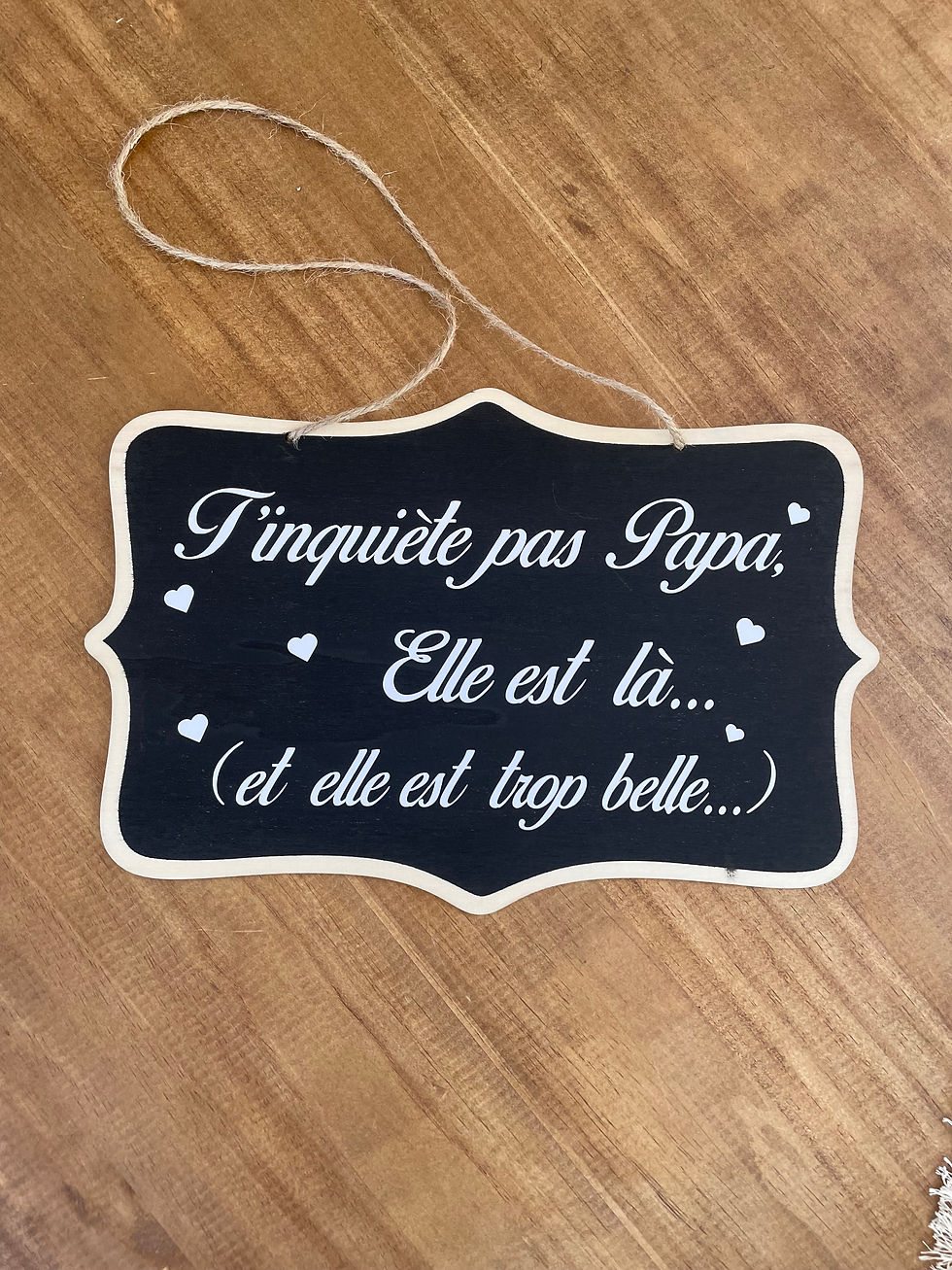 Miniature : Petite Pancarte Mariage Papa/Maman