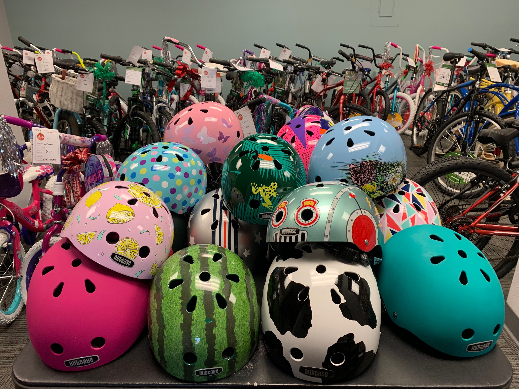 Donate a new bike or a new helmet