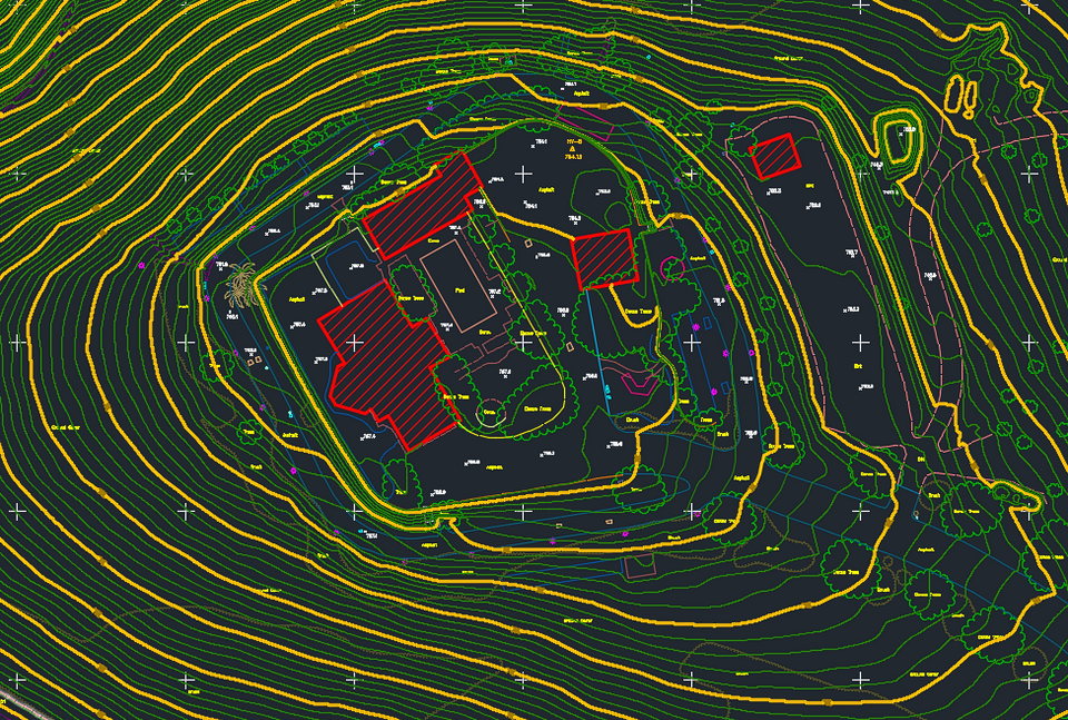 Sample Topography Map from Aerotopos
