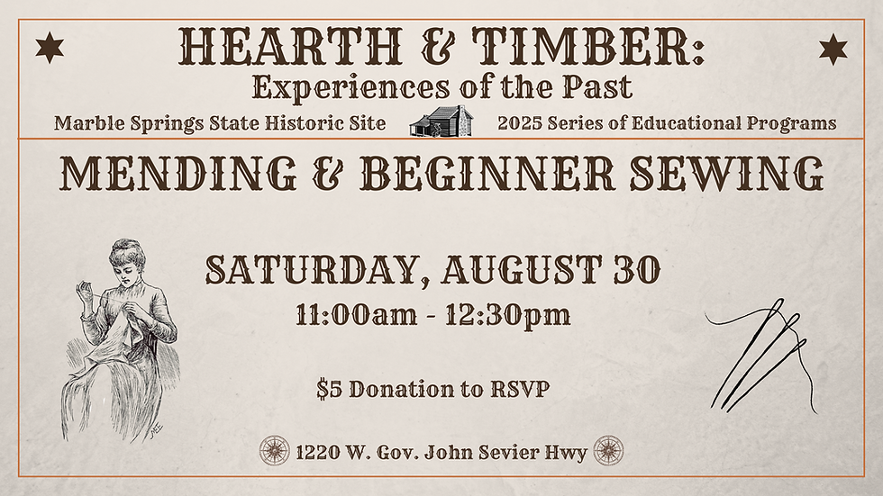 Mending & Beginner Sewing: A Hearth & Timber Program