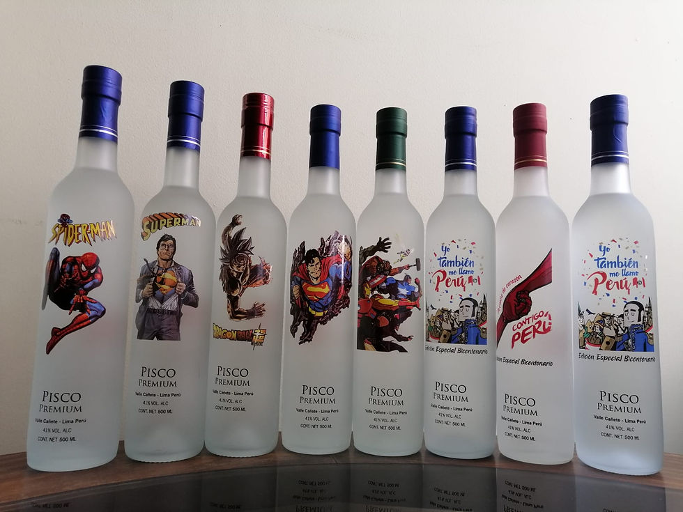 Miniatura: Piscos personalizados