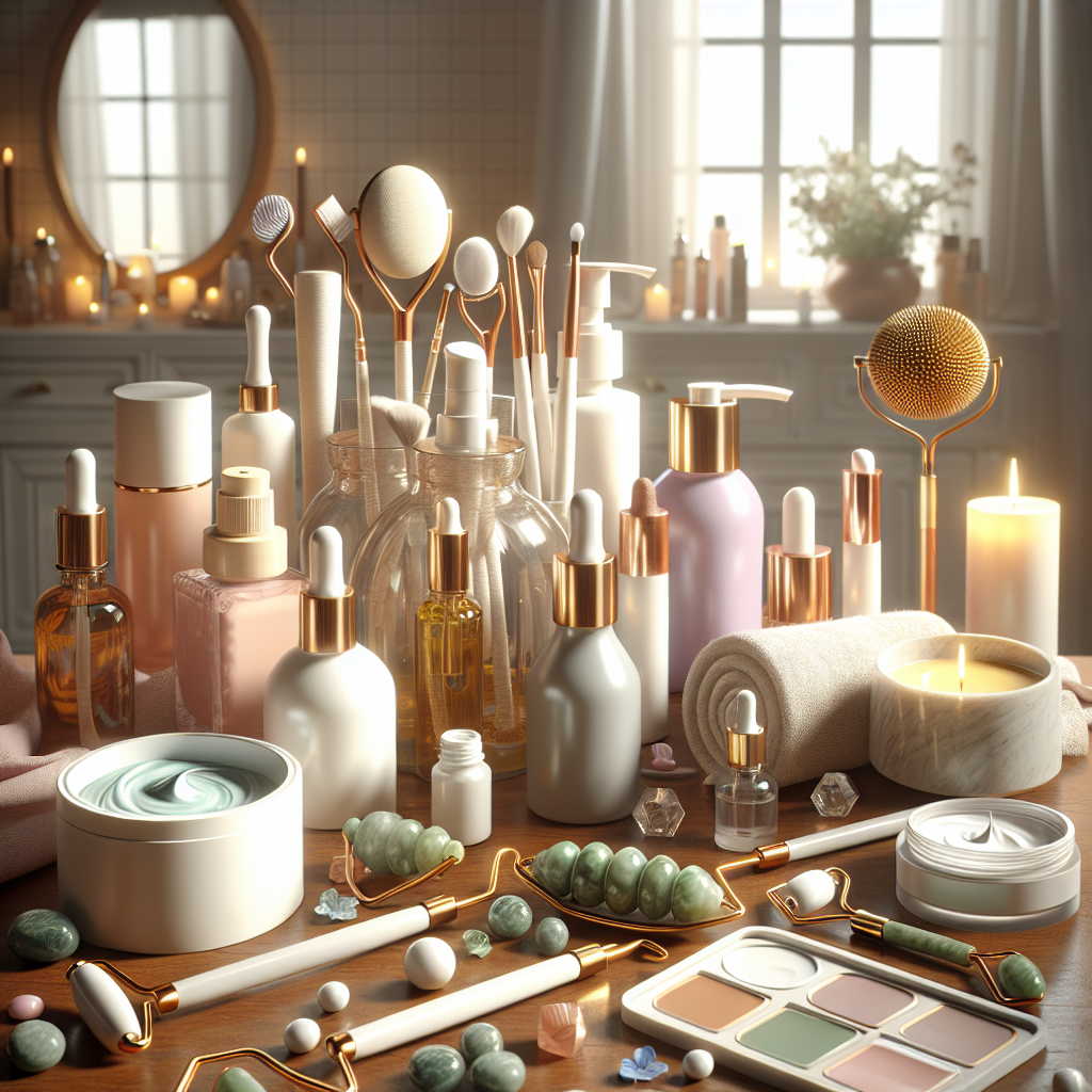 Woman relaxing during skincare routine