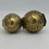 Thumbnail: Two soap or sponge bowls in brass with silver traces