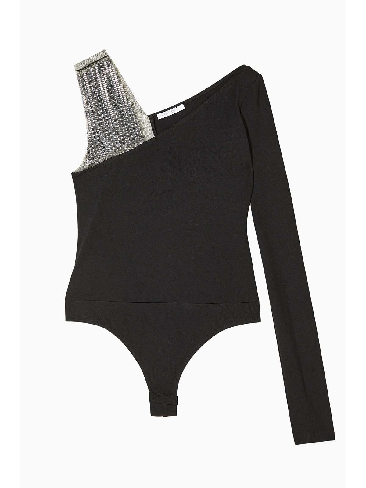 PATRIZIA PEPE TOP BODY ASIMMETRICO IN MIX FABRIC Art. 2M4504J338