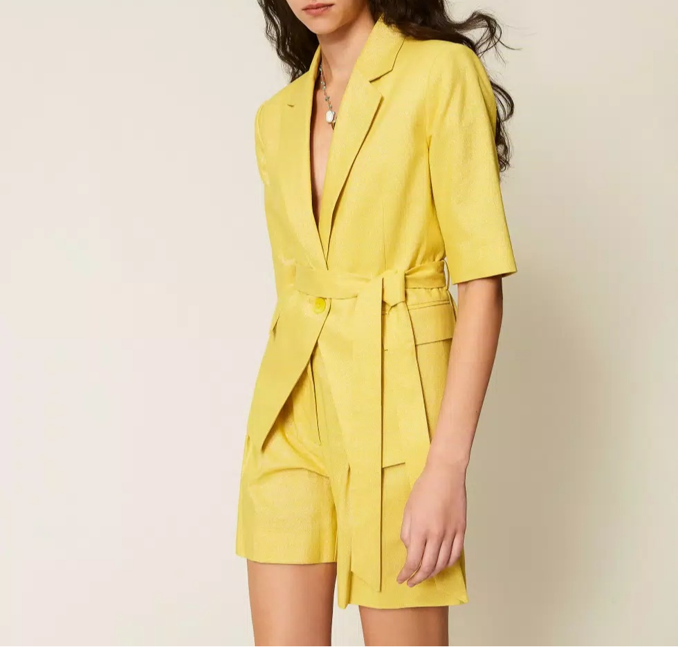 Miniatura: TWINSET GIACCA BLAZER IN MISTO LINO CON LUREX Art. 261AT2070