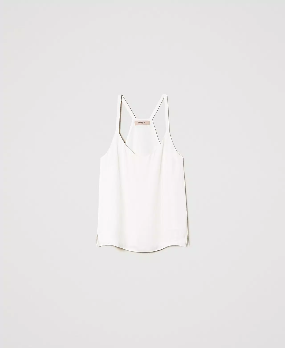 Miniatura: TWINSET TOP CON SPALLINE IN RASO Art. 241TP2503