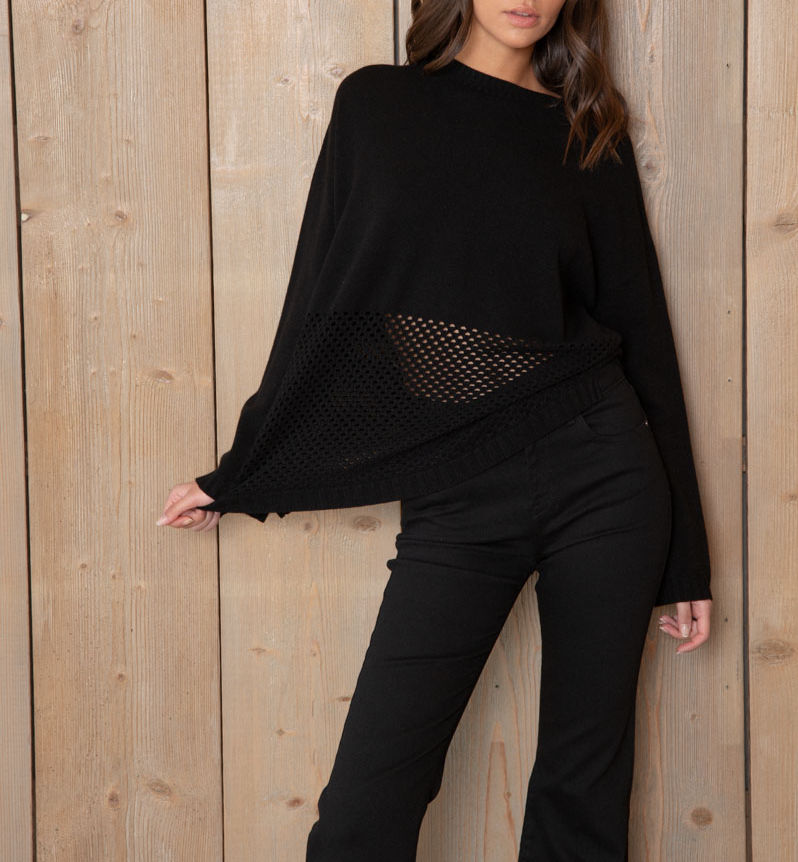 KAOS MAGLIA GIROCOLLO IN PUNTO RETE Art. QIBPT011