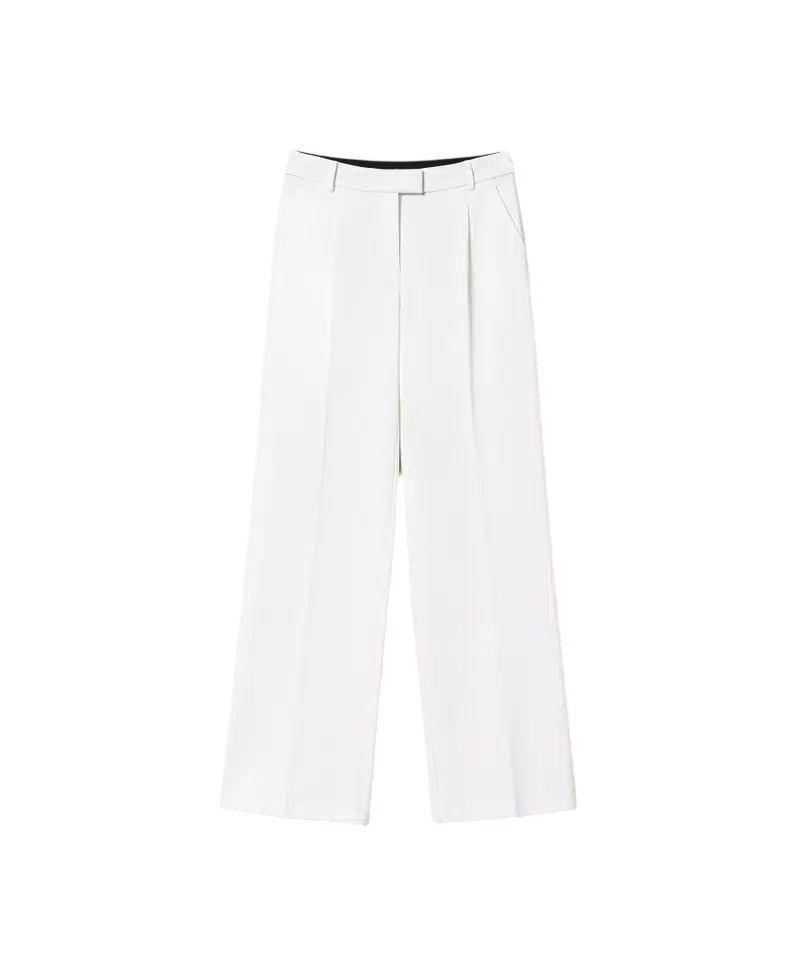 TWINSET PANTALONI WIDE LEG CON FIBBIA OVAL T Art. 231TP2371