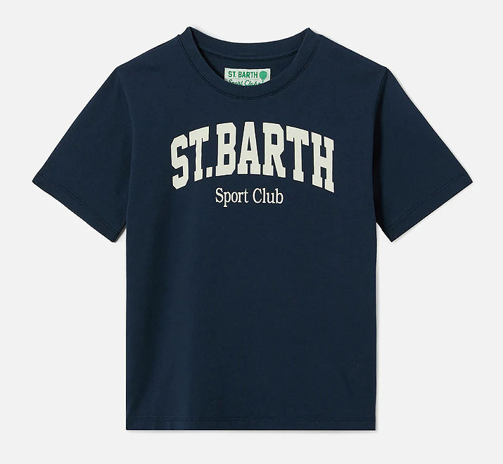 Thumbnail: SAINT BARTH T-SHIRT DENVER JUNIOR CON STAMPA SPORT CLUB Art. DNV0001