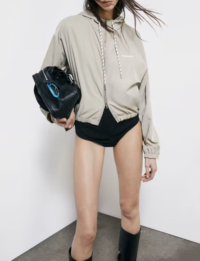 Thumbnail: PATRIZIA PEPE BOMBER SPORTIVO CON CAPPUCCIO Art. 8O0231A719