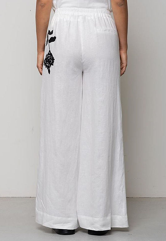 Miniatura: KAOS PANTALONI IN LINO RICAMATO Art. SP5NT047