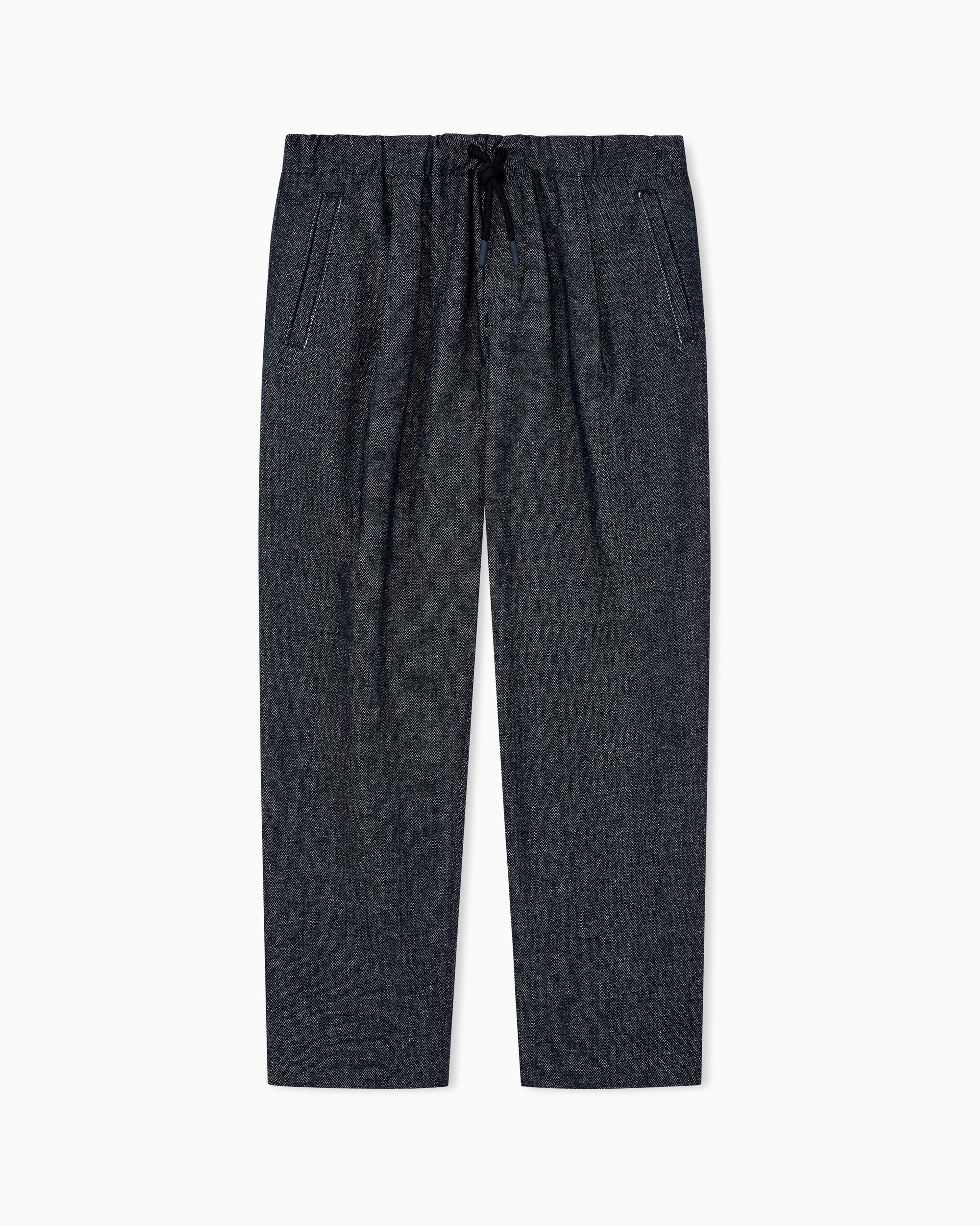 EMPORIO ARMANI PANTALONI MICROFANTASIA CON COULISSE IN VITA Art. EB001401