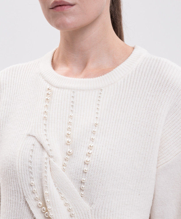 Miniatura: TWINSET MAGLIA CON MOTIVO INTRECCIATO E PERLE Art. 262AT3081