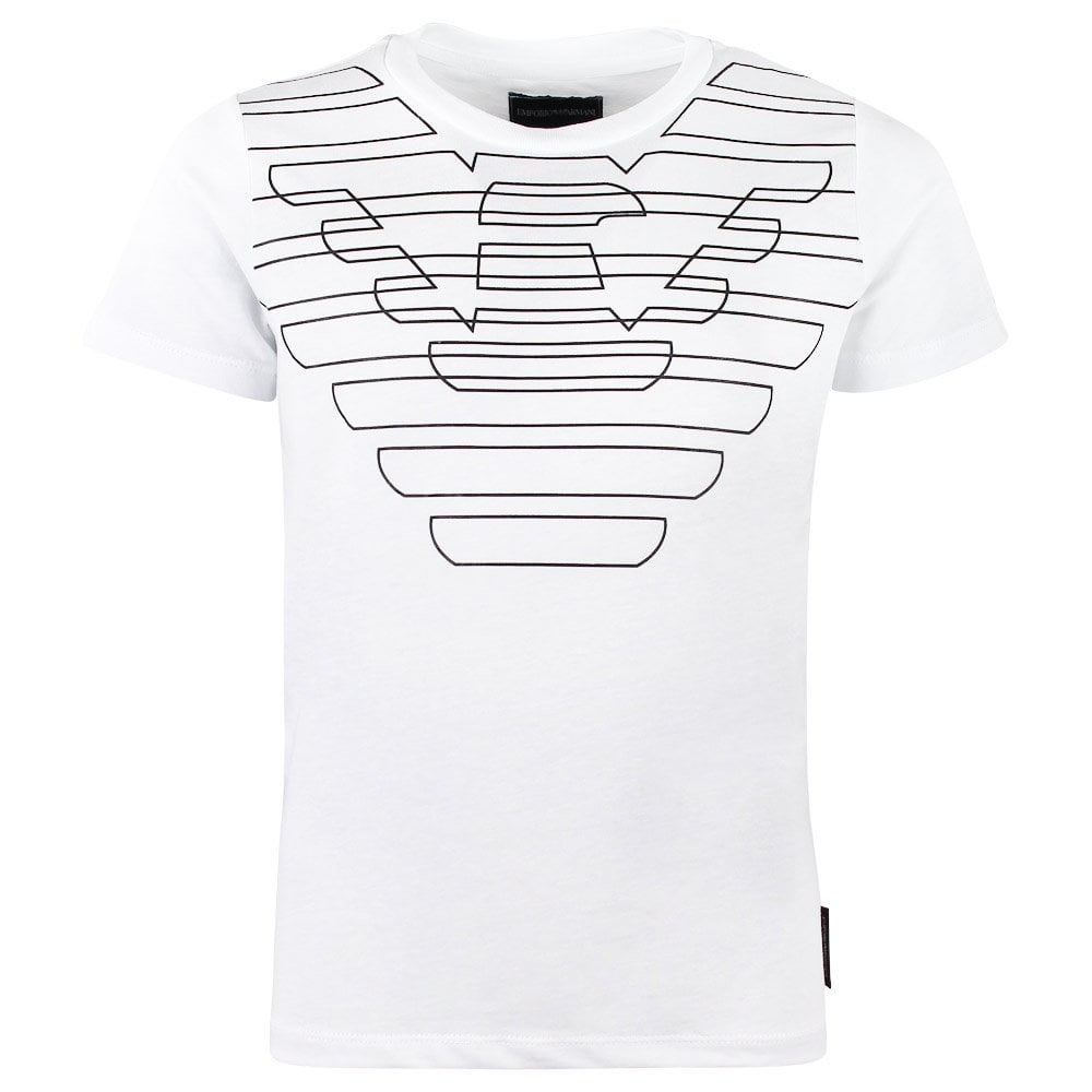 Emporio Armani T-shirt in puro cotone con maxi-logo stampato 3G4T85