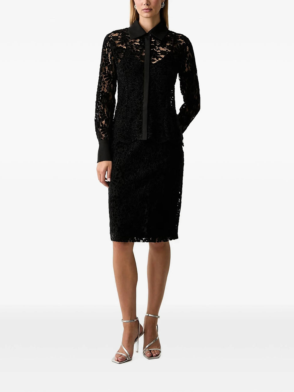 Miniatura: TWINSET IN PIZZO DI VELLUTO FLOREALE Art. 262AP2254