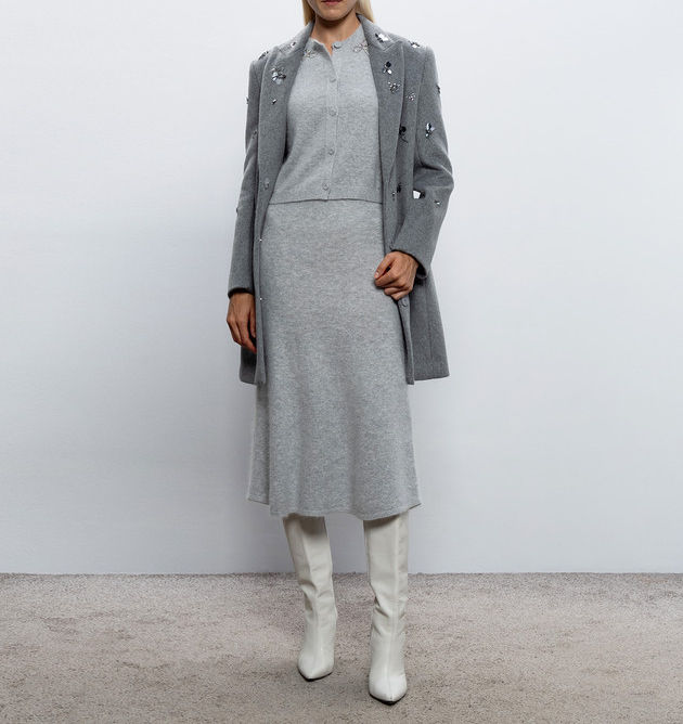 Thumbnail: TWINSET CAPPOTTO IN MISTO LANA CON PAILLETTES Art. 262AP2150