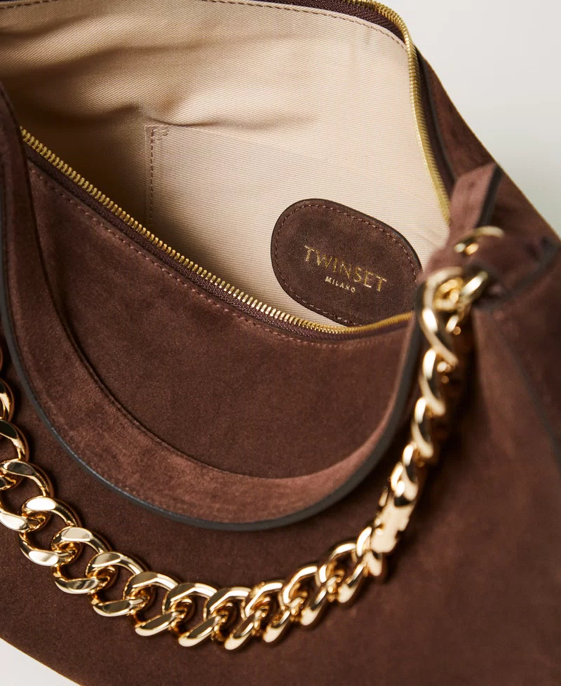 Thumbnail: TWINSET BORSA 'LILIANE' MEDIA IN SUEDE Art. 252TB7162