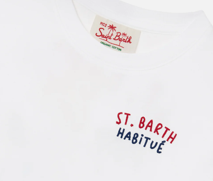 Thumbnail: SAINT BARTH T-SHIRT PORTLAND JUNIOR RICAMATO Art. PRL0001