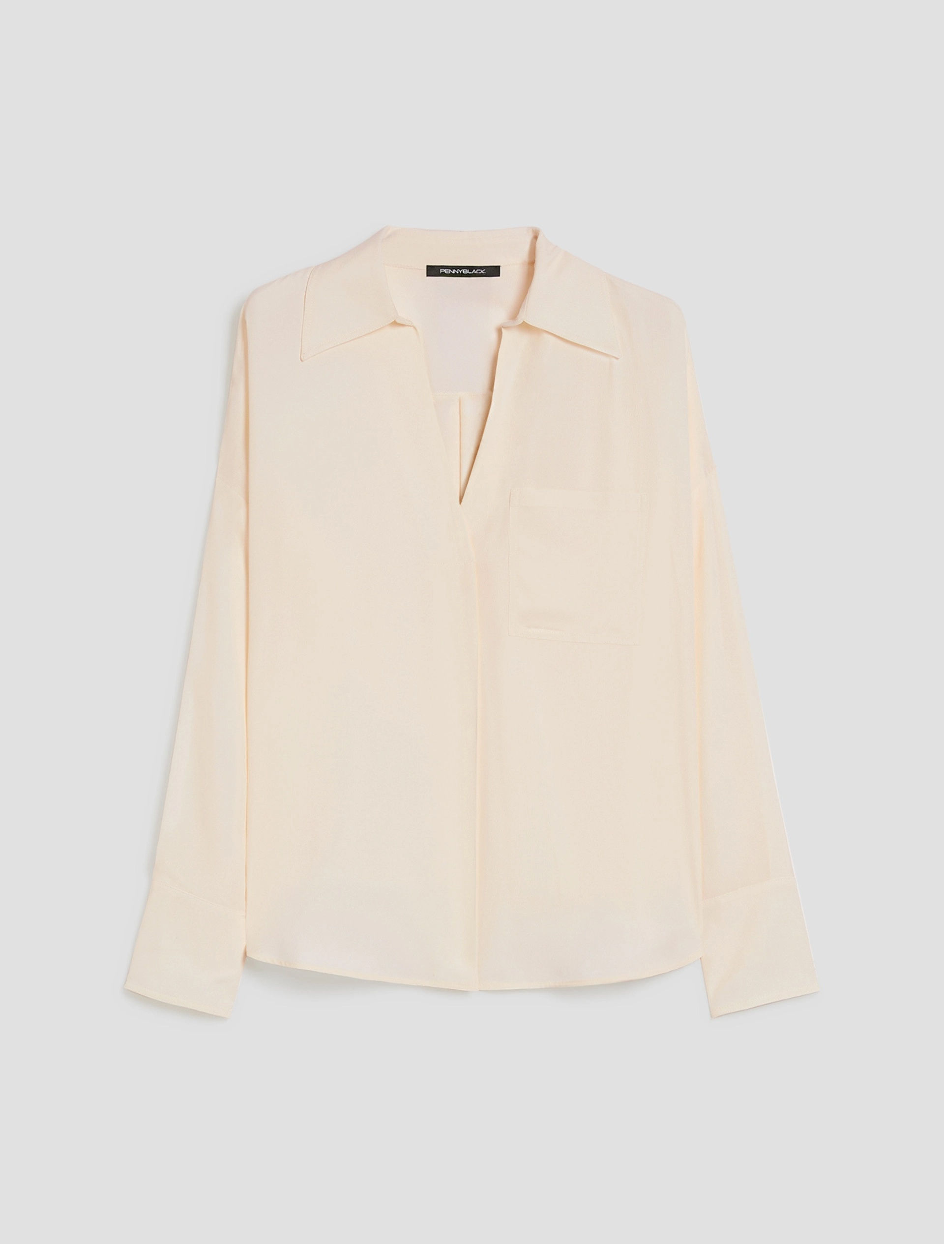 PENNYBLACK BLUSA IN CREPE DE CHINE Art. PBBRUPIA