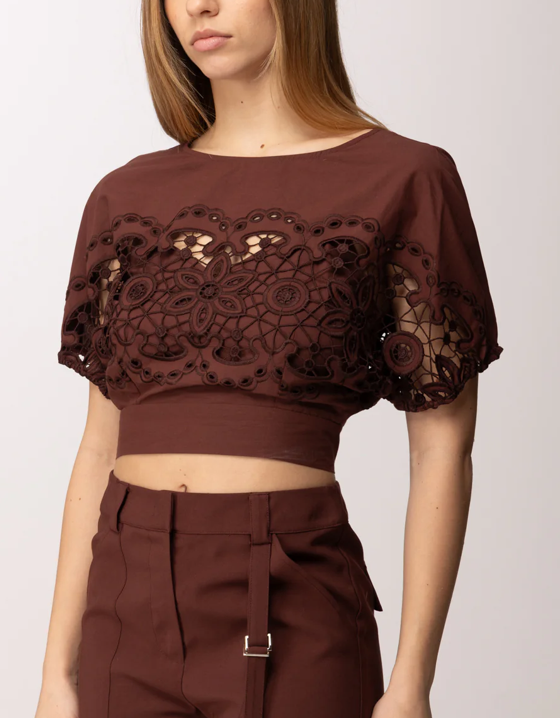 PATRIZIA PEPE TOP CON RICAMO PIAZZATO Art. 2C1705A773