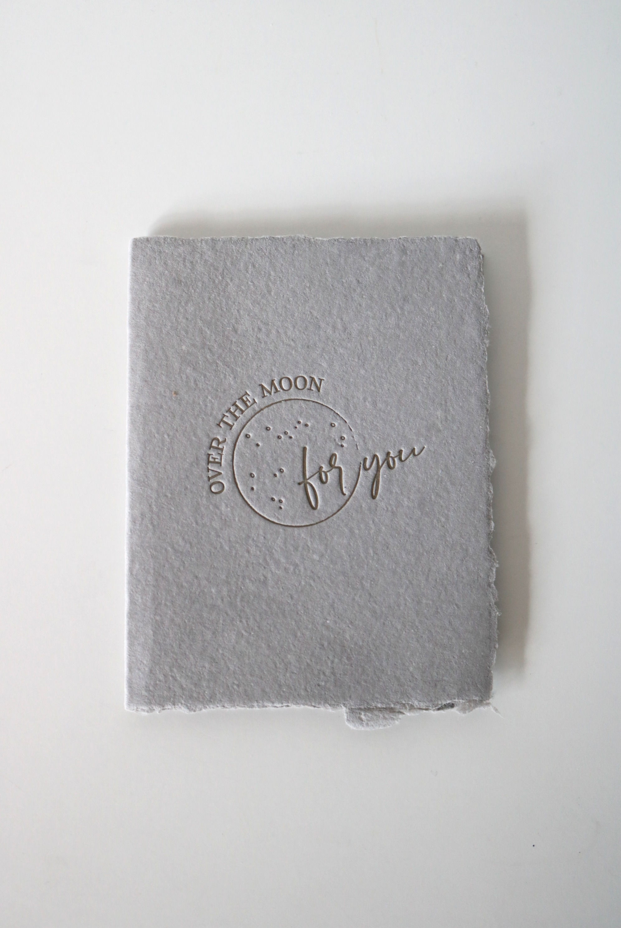 "Over the Moon for You" Love Anniversary Greeting Card