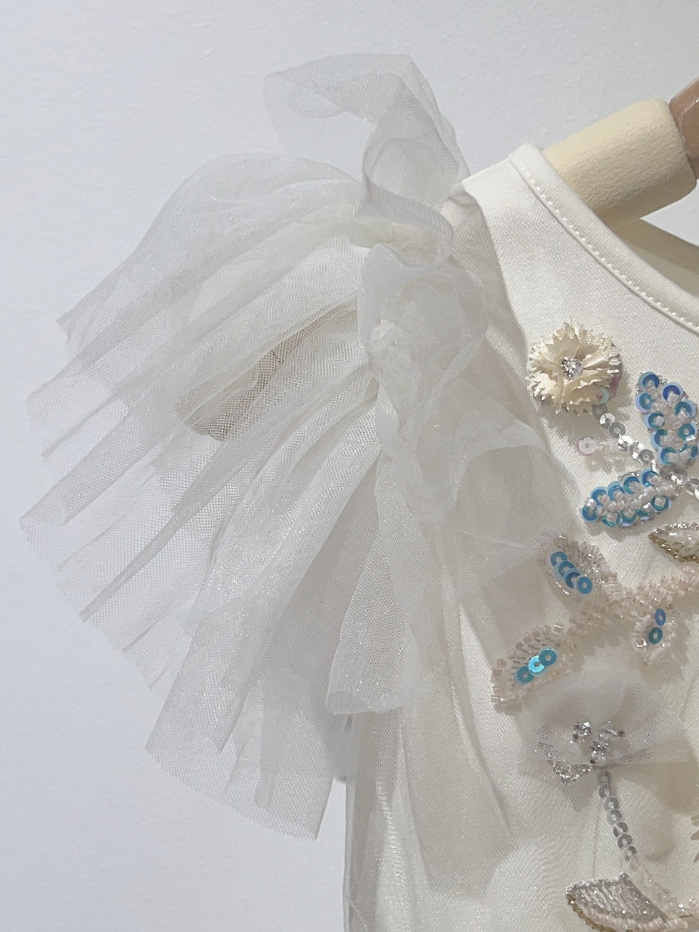 Thumbnail: Embroidered Flower Fairy White Dress