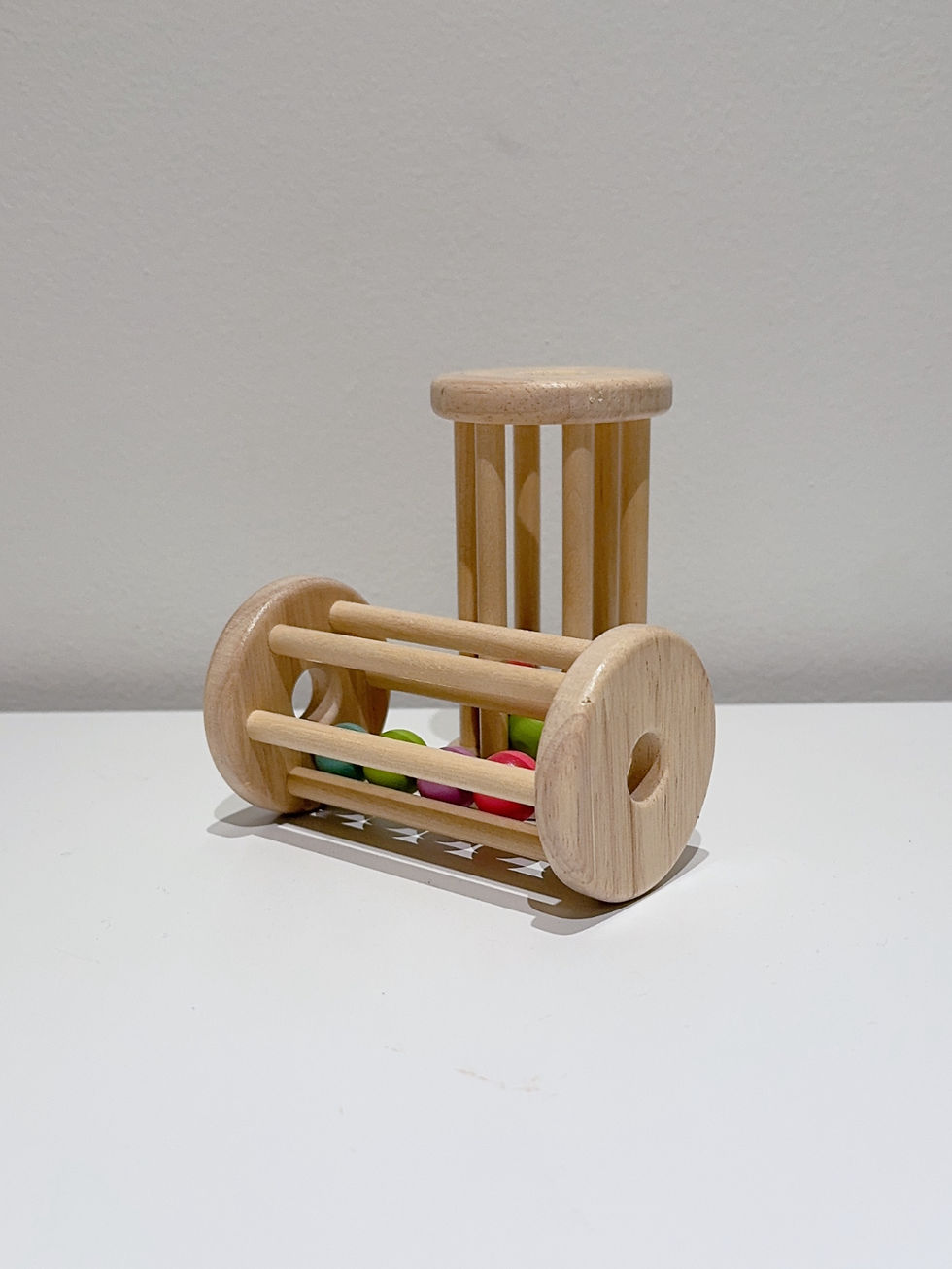 Thumbnail: Multicolored Wooden  Baby Rattle