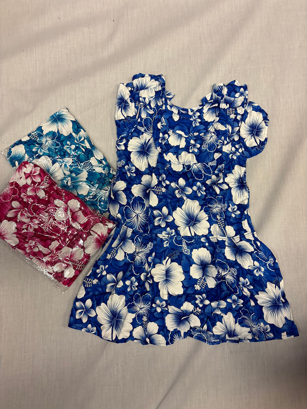 Thumbnail: Girls Size 4  Torres Strait Island Floral Rayon 4 Dress
