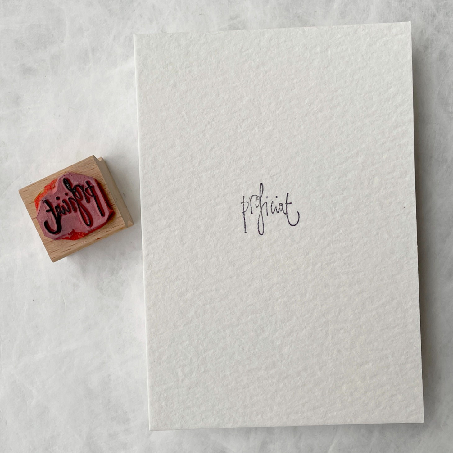 stempel 'proficiat' (klein)