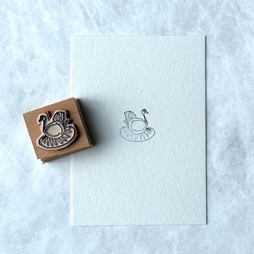 kerst . stempel 'kerst kalkoen'