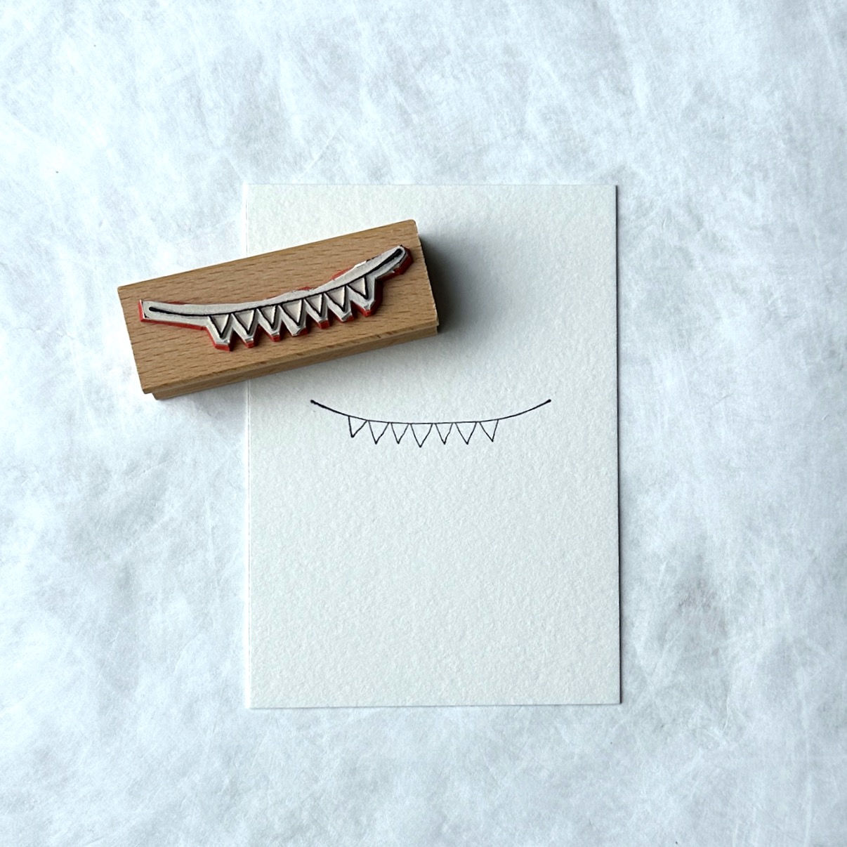 stempel 'vlaggenlijn groot'