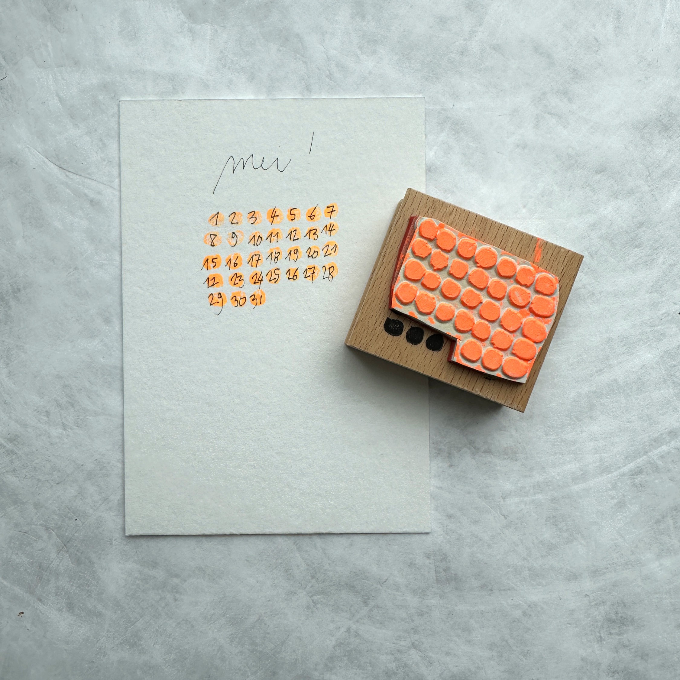 stempel '(datum) bolletjes'