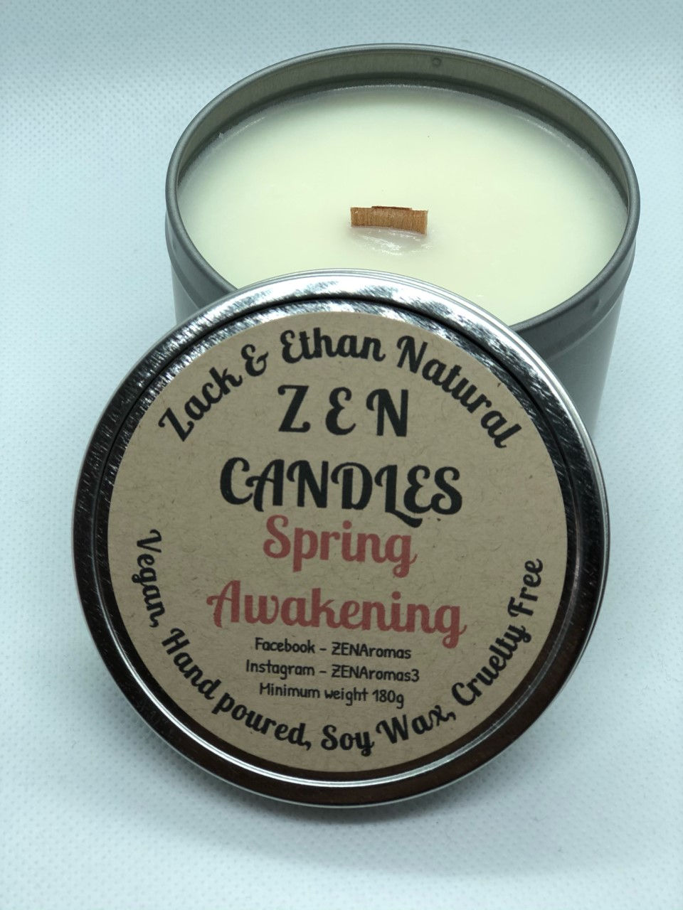 Spring Awakening Soy Wax Wooden Wick Candle
