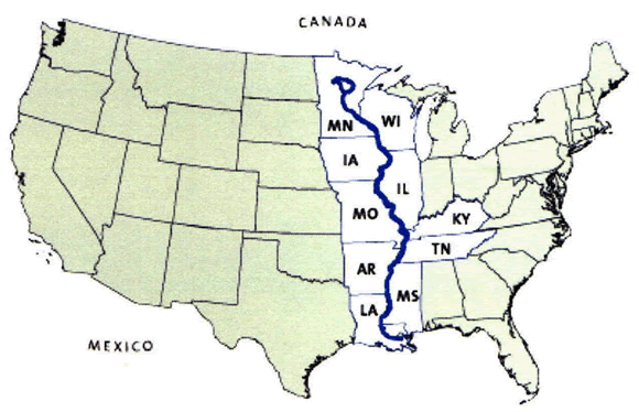 map of United States Mississippi river.gif