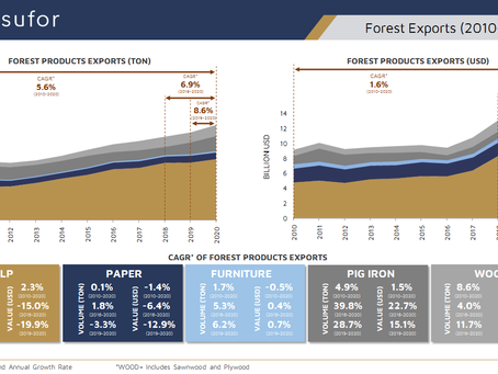 Brazilian Forest Exports (2010 - 2020)