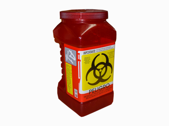 Recolector residuo peligroso líquido BIOLÓGICO-INFECCIOSO(Tapa Roja)