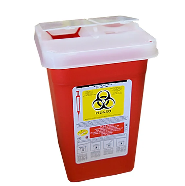 Recolector para residuo punzocortante biologico-infeccioso