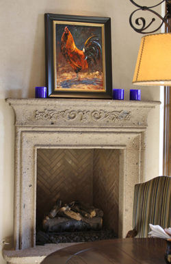 4-Southwest-Contemporary-Fireplace-Surround-at-Breakfast-Nook-in-Tobacco-Cantera-Stone-with-Distress