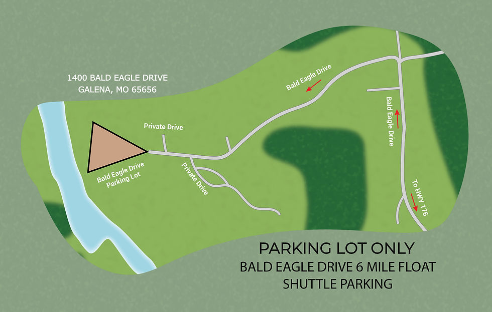 Map to Float the James free parking