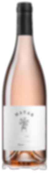 בקבוק יין ורוד, תווית לבנה