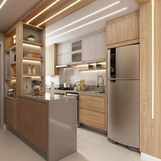 Cozinha planejada moderna para apartamento em São Paulo
